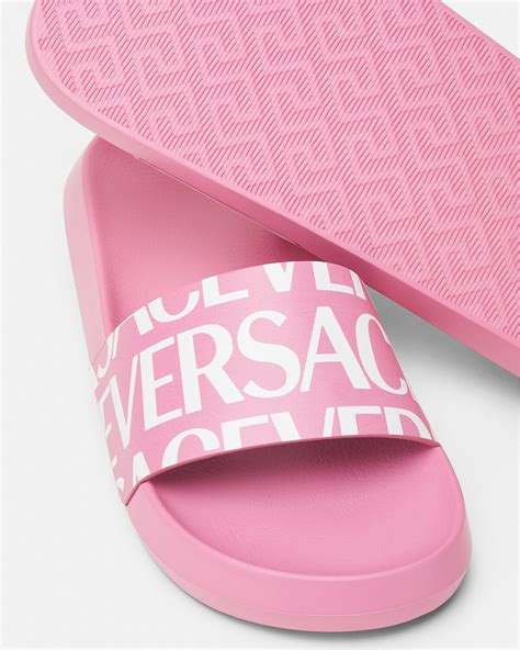 versace slides woman|versace allover slides.